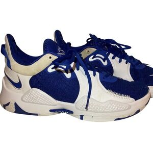 Nike PG 5 Paul George Blue White Basketball Shoes Mens 9.5 DA7758-400